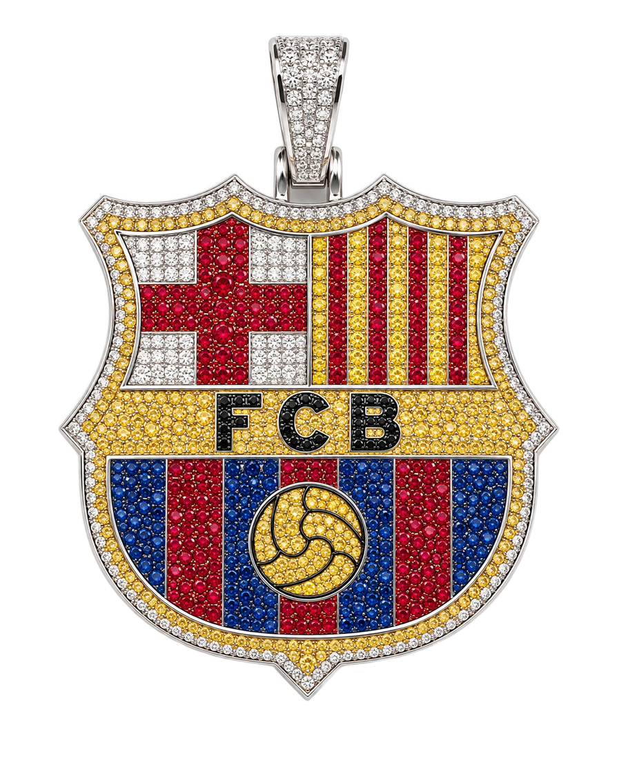 Oficjalna zawieszka FC Barcelona z łańcuszkiem