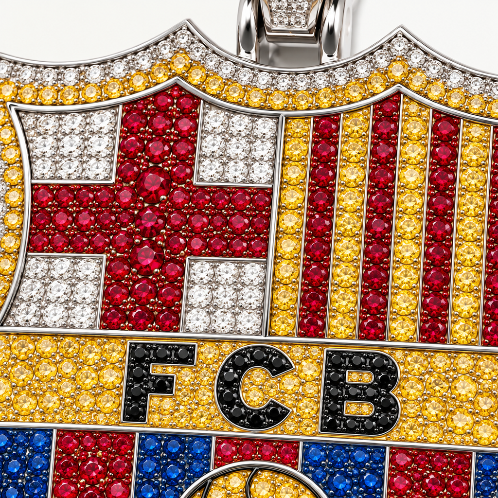 Oficjalna zawieszka FC Barcelona z łańcuszkiem