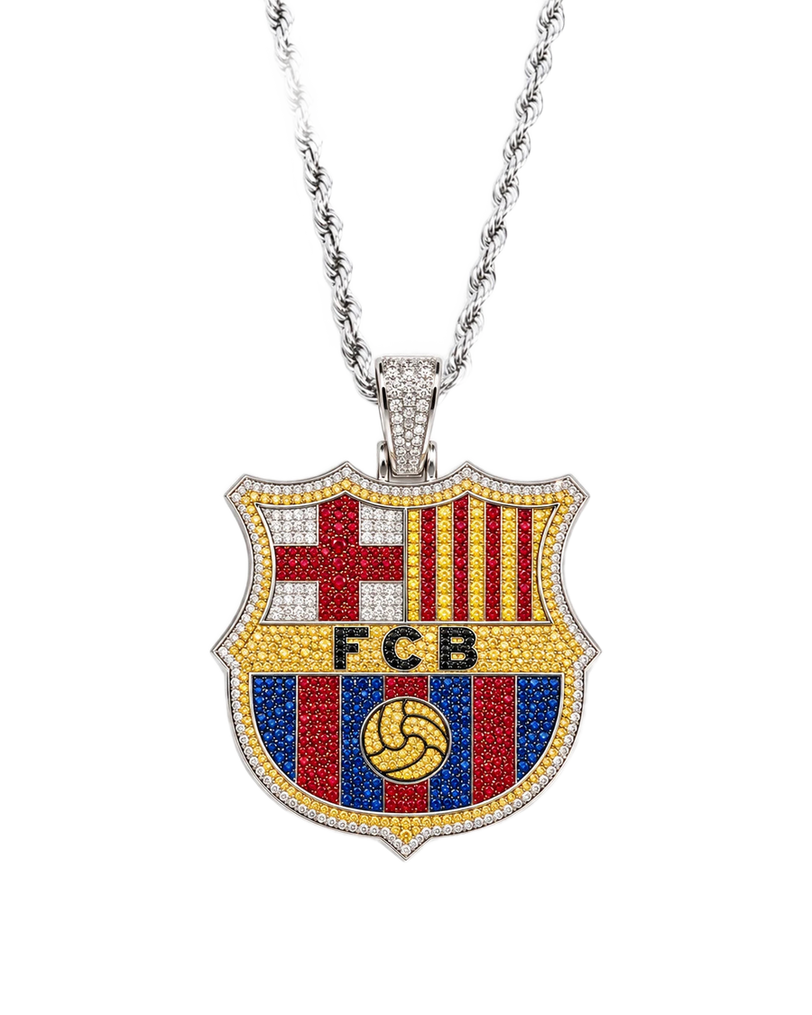 Oficjalna zawieszka FC Barcelona z łańcuszkiem