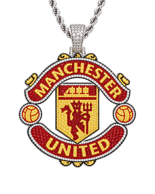 Zawieszka Manchester United na łańcuszku o splocie linkowym