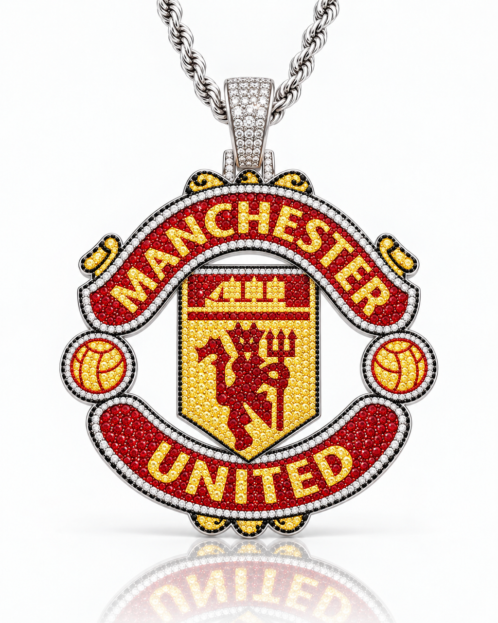 Oficjalna zawieszka Manchester United z łańcuszkiem