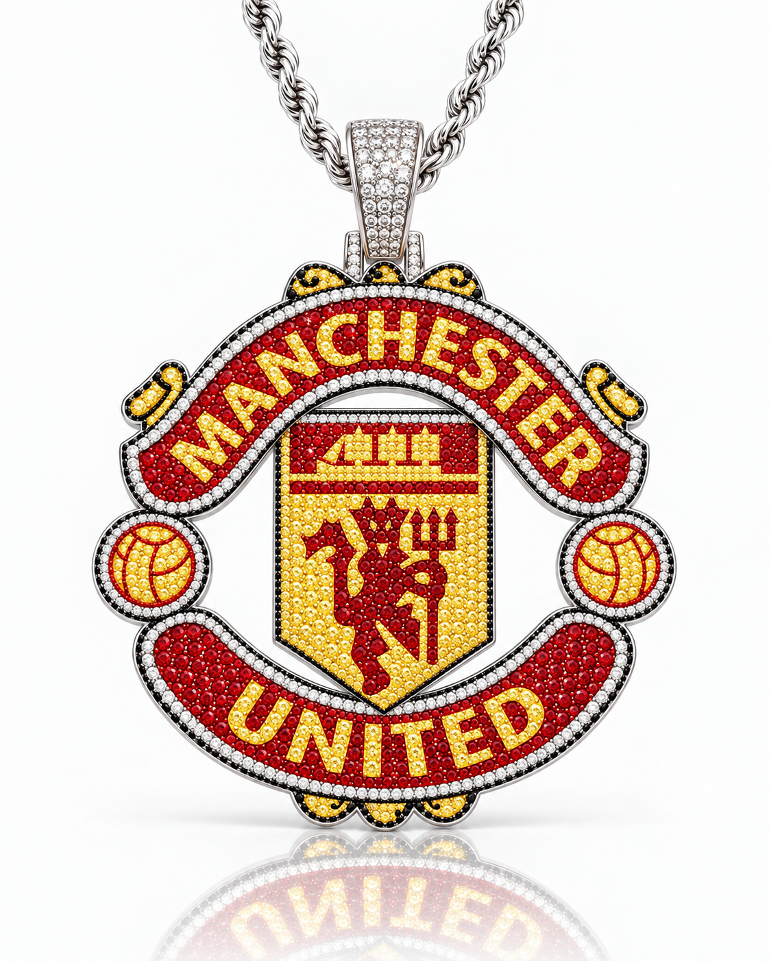 Oficjalna zawieszka Manchester United z łańcuszkiem