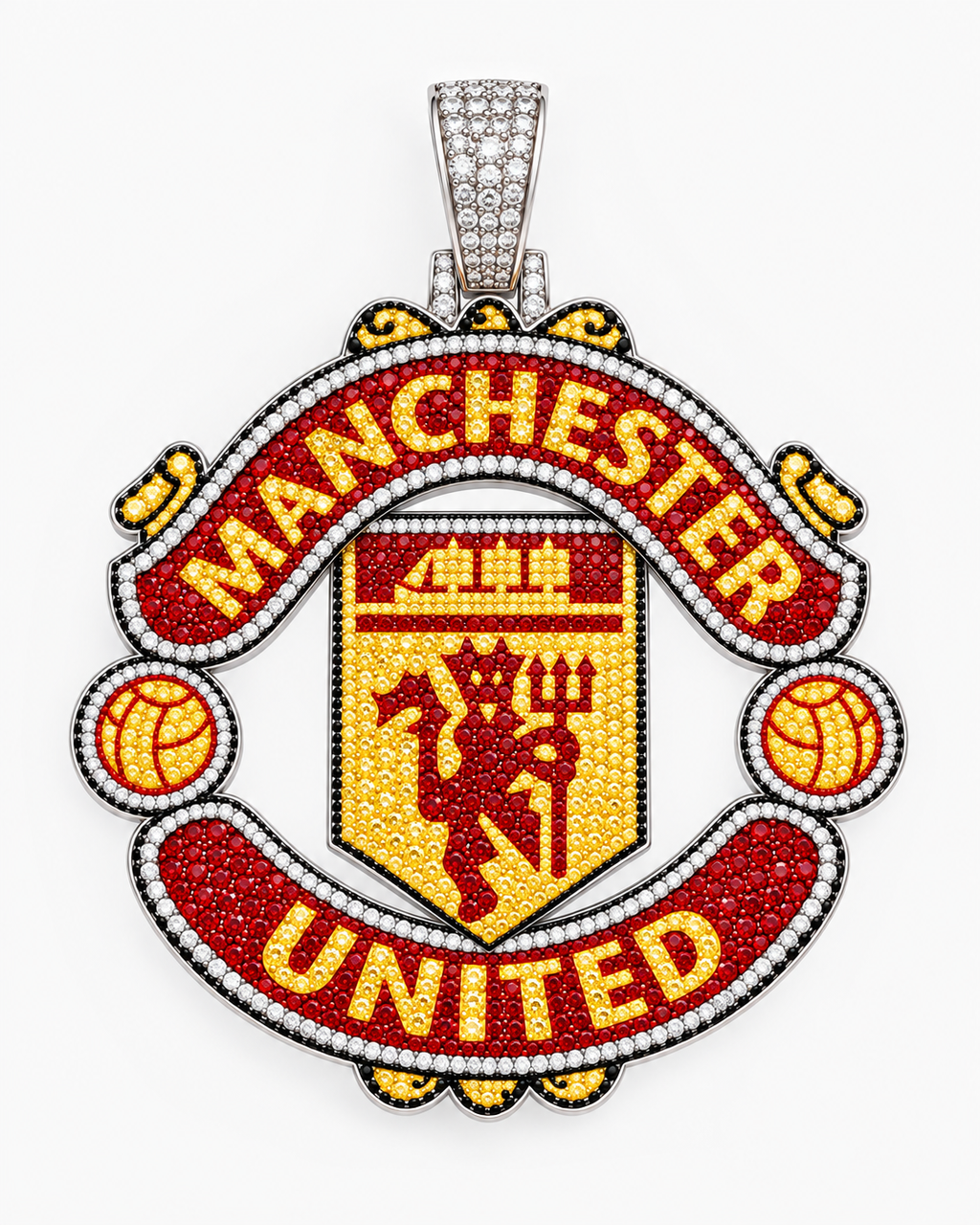 Oficjalna zawieszka Manchester United z łańcuszkiem