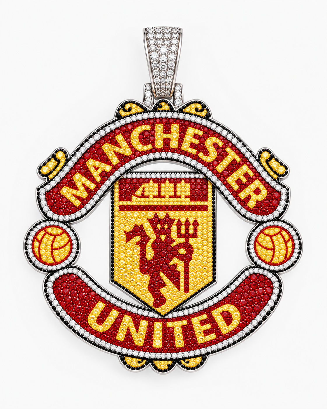 Oficjalna zawieszka Manchester United z łańcuszkiem